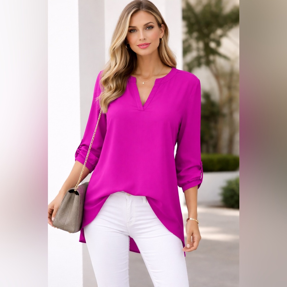 Vibrant Magenta Women's Blouse